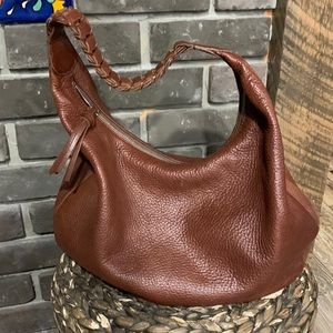 Brown Leather Hobo Bag